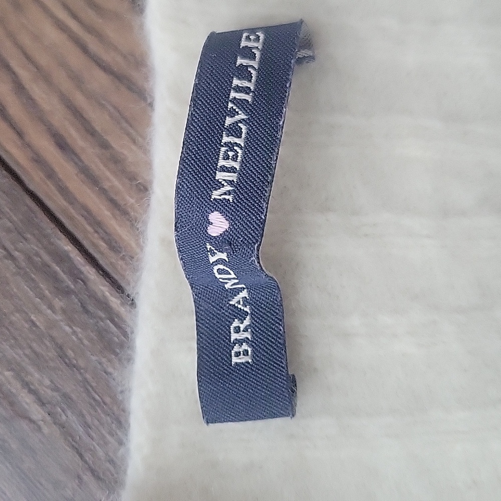 Brandy Melville Cream V-Neck Sweater - Picture 2 of 4